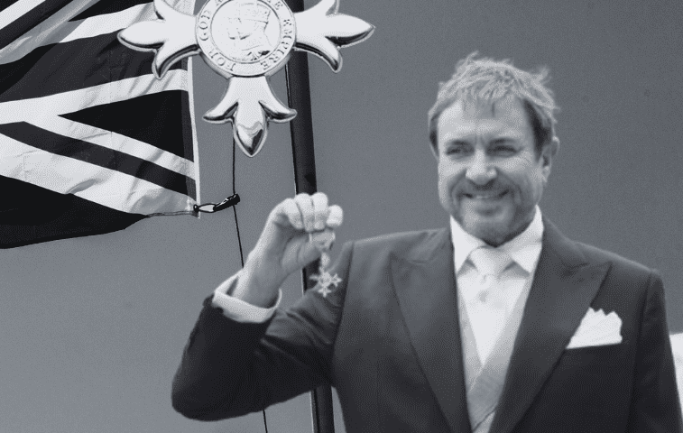 Simon Le Bon of Duran Duran Receives MBE from Prince William