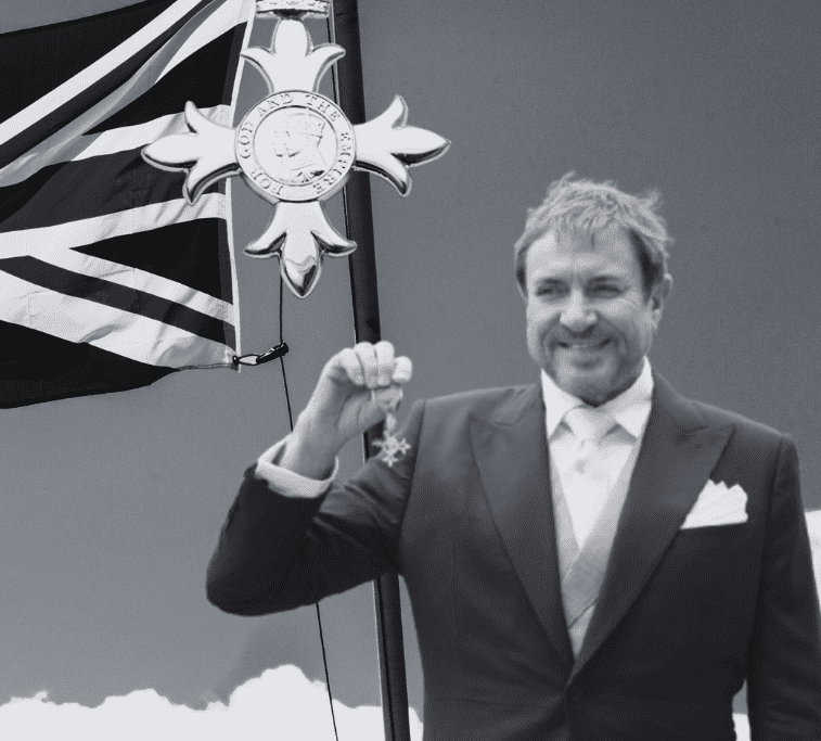 Simon Le Bon of Duran Duran Receives MBE from Prince William